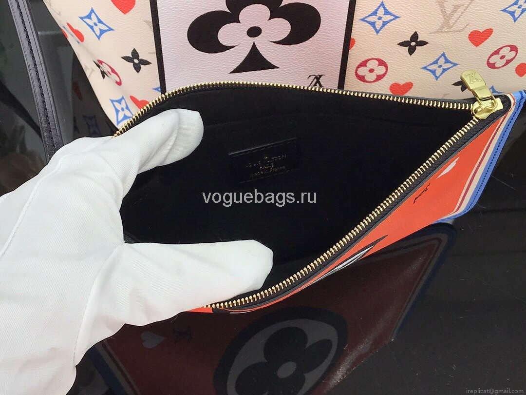 LV M57483 Louis Vuitton Game On Neverfull MM Monogram Bag M57462 White