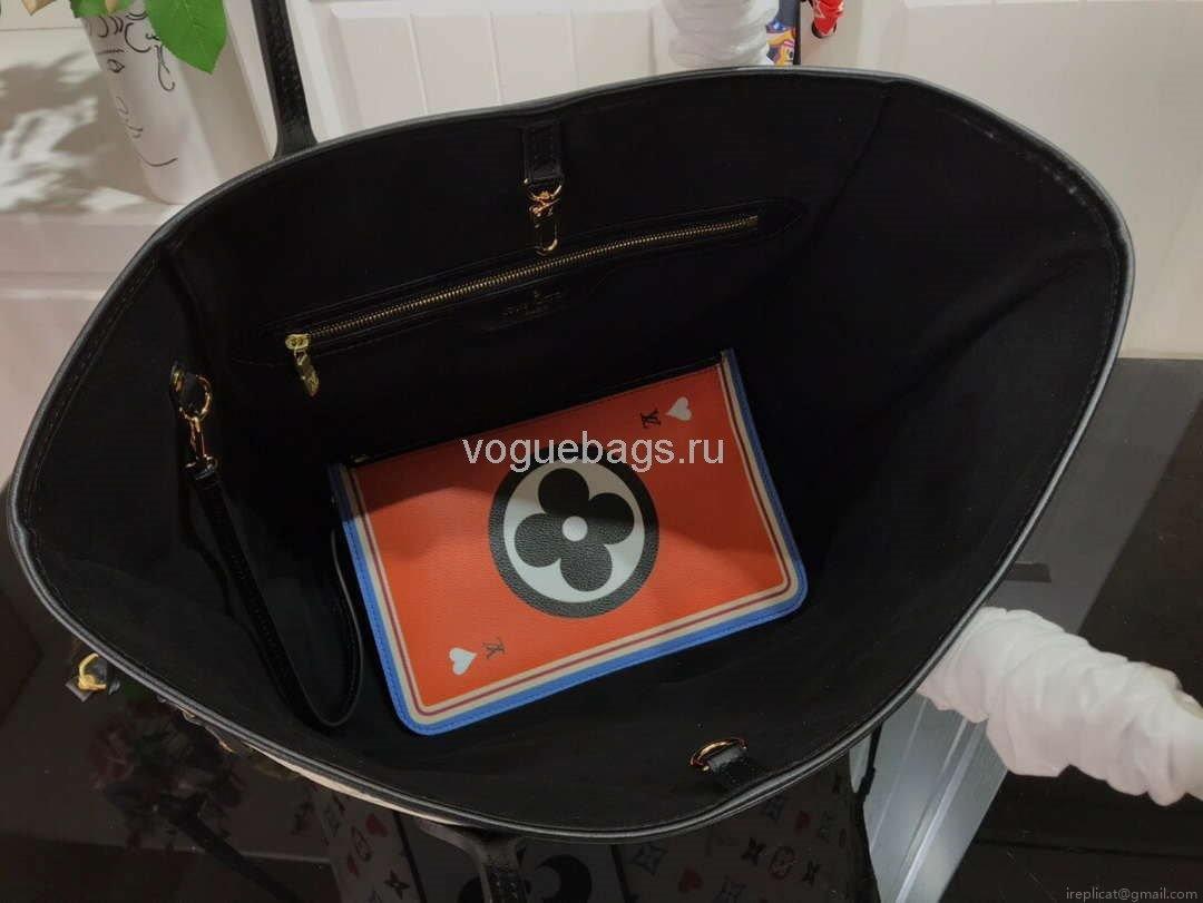 LV M57483 Louis Vuitton Game On Neverfull MM Monogram Bag M57462 White