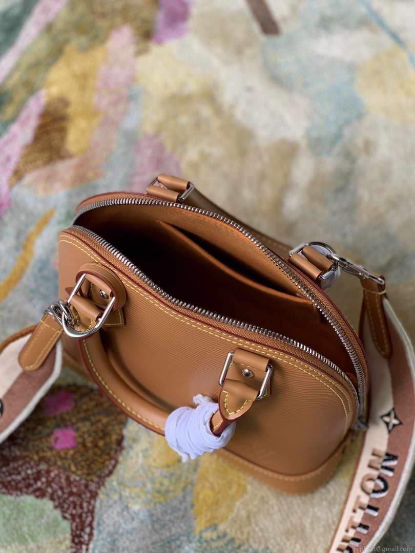 LV M57540 Louis Vuitton Alma BB Handbag Honey Gold