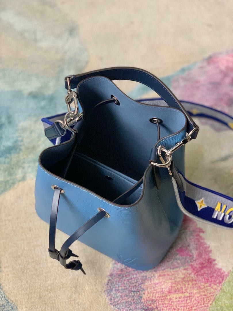 LV M57691 Louis Vuitton NéoNoé BB Bucket Bag M57693 M57706 Bleuet Blue