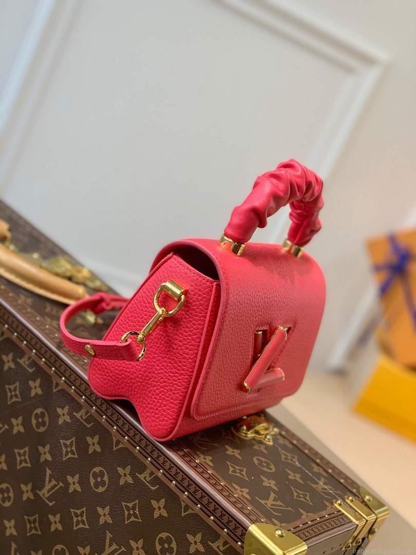 LV M58691 Louis Vuitton Twist PM Leathers Handbag Pondichery Pink