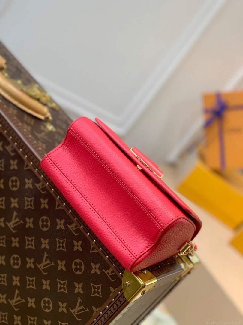 LV M58691 Louis Vuitton Twist PM Leathers Handbag Pondichery Pink