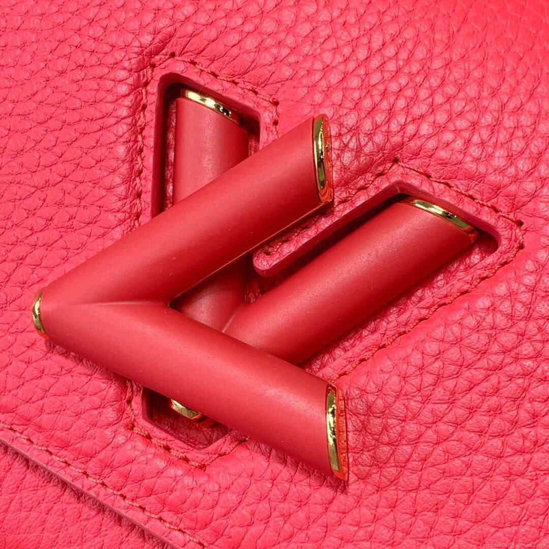 LV M58691 Louis Vuitton Twist PM Leathers Handbag Pondichery Pink