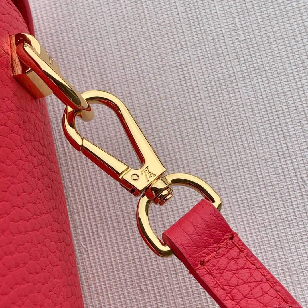 LV M58691 Louis Vuitton Twist PM Leathers Handbag Pondichery Pink