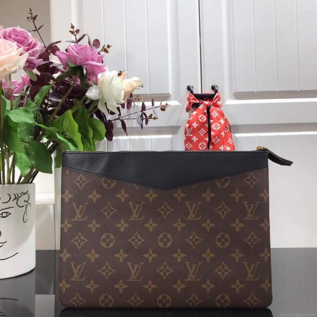 LV M60248 Louis Vuitton Daily Pouch Monogram Canvas Bag M64591 Black