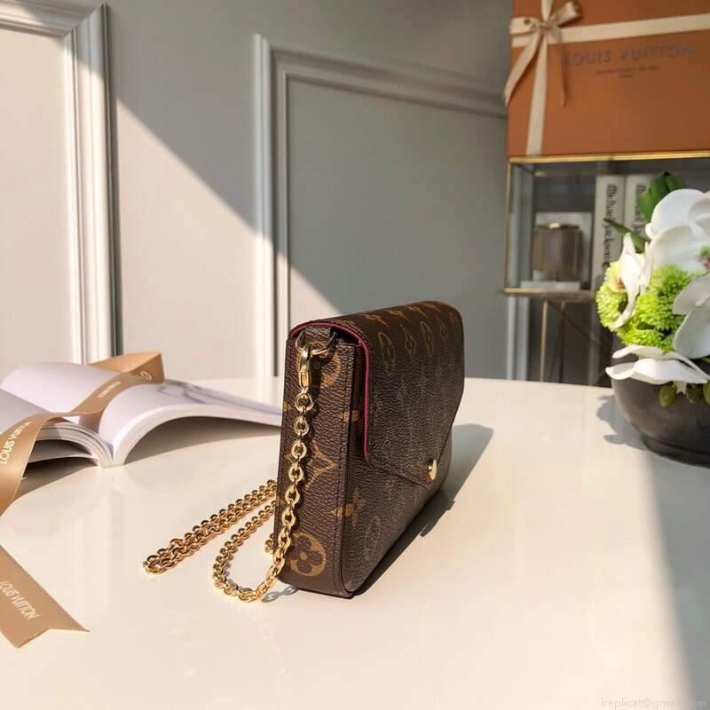 LV M61276 Louis Vuitton Felicie Pochette Bag Monogram