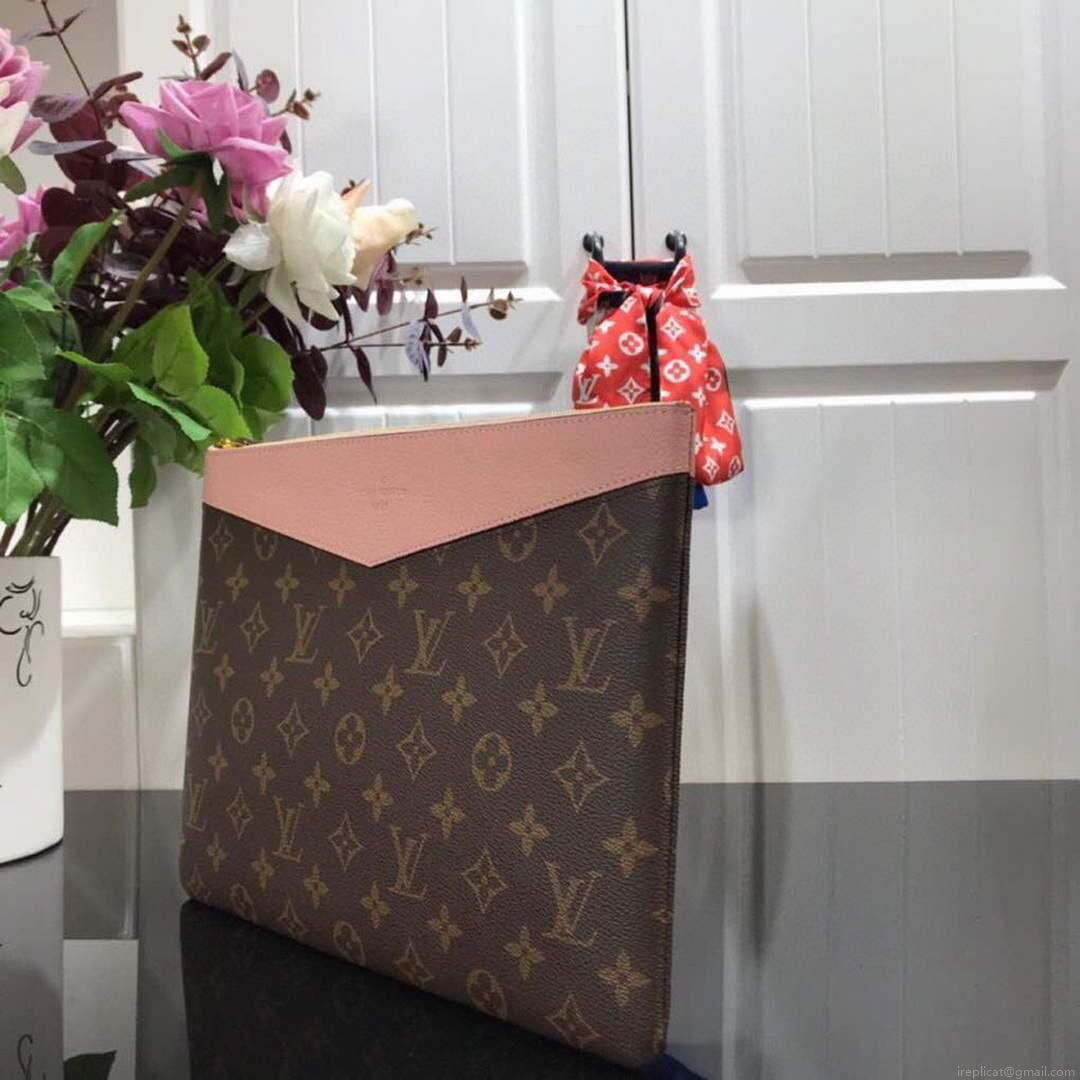 LV M62942 Louis Vuitton Daily Pouch Monogram Canvas Bag M64591 Pink