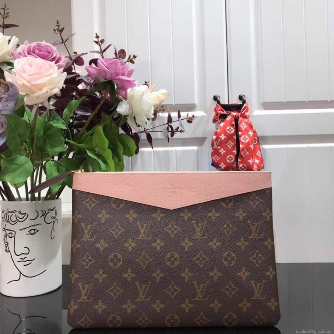 LV M62942 Louis Vuitton Daily Pouch Monogram Canvas Bag M64591 Pink