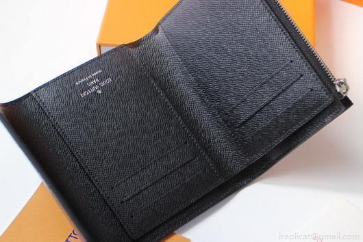 LV M64414 Louis Vuitton Twist Compact Wallet Epi Leather Black