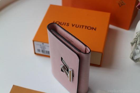 LV M64414 Louis Vuitton Twist Compact Wallet Epi Leather Pink
