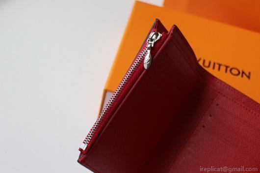 LV M64414 Louis Vuitton Twist Compact Wallet Epi Leather Red