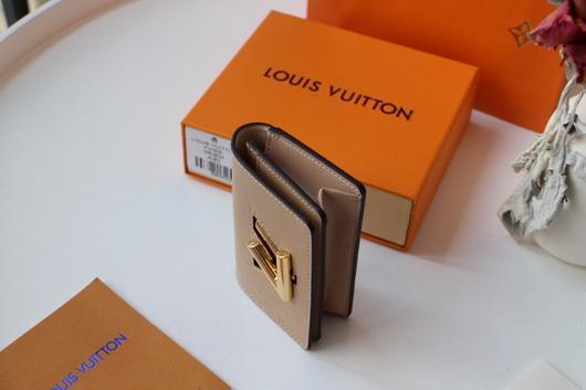 LV M68682 Louis Vuitton Twist Multicartes Wallet Epi Leather Apricot