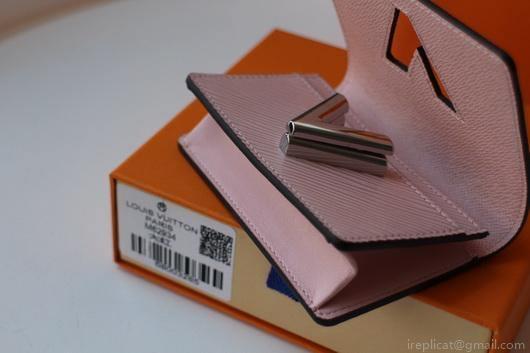 LV M68682 Louis Vuitton Twist Multicartes Wallet Epi Leather Pink