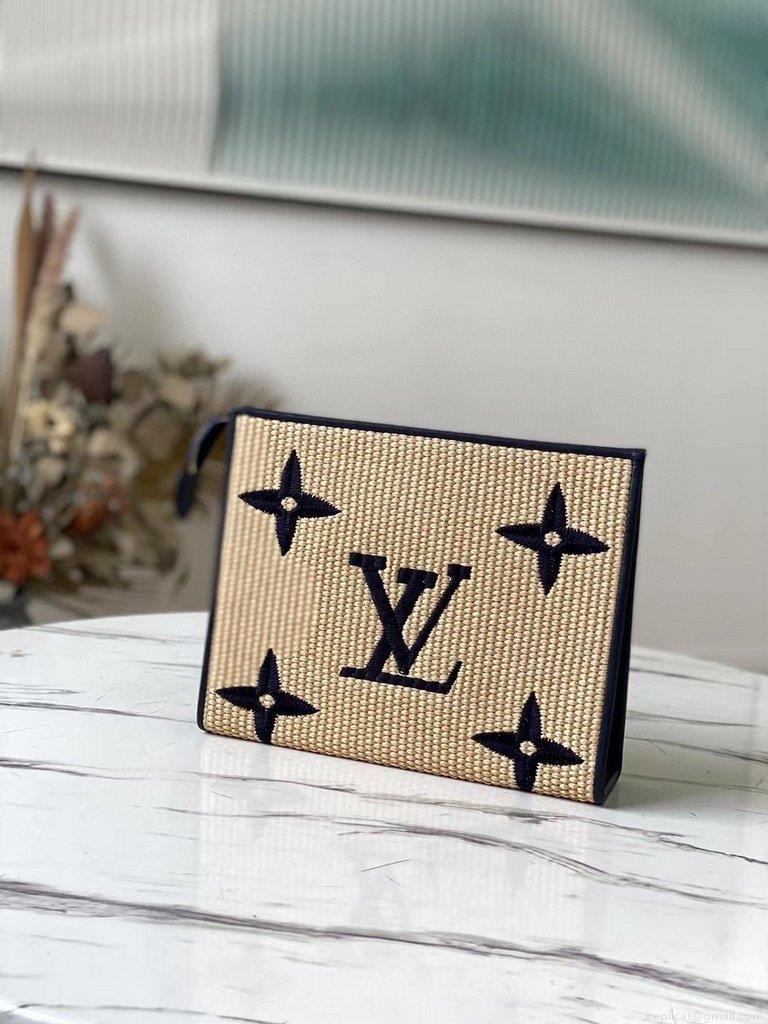 LV M80352 Louis Vuitton M80351 Toiletry Pouch 26 Monogram Canvas Blue