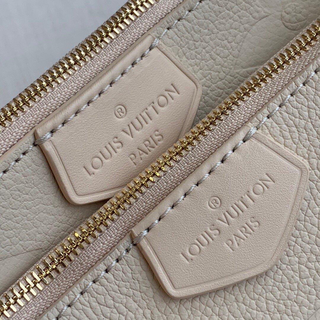 LV M80447 Louis Vuitton M80399 Multi Pochette Accessoires Bag Creme
