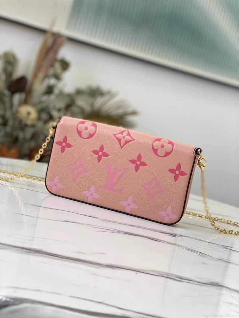 LV M80498 Louis Vuitton Félicie Pochette Bag Pink