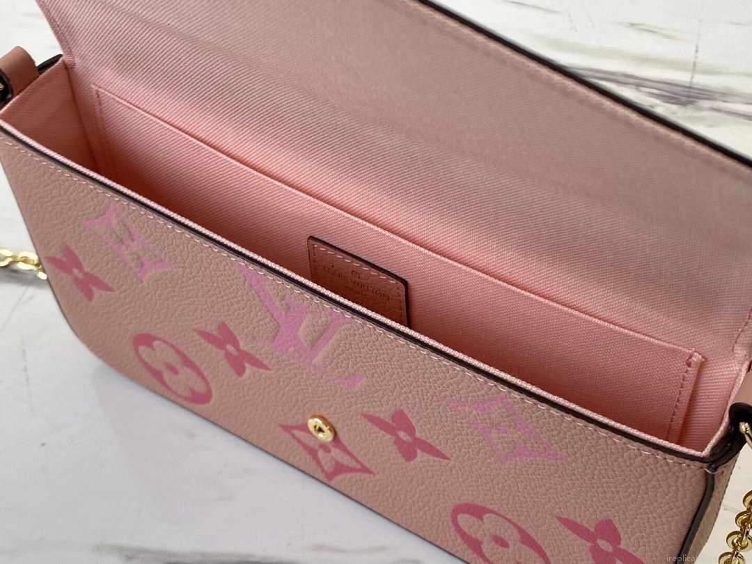 LV M80498 Louis Vuitton Félicie Pochette Bag Pink