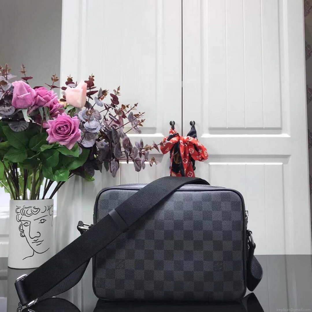 LV N40087 Louis Vuitton Trocadero Messenger NM PM Bag Shoulder Bag Black