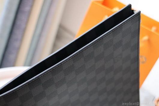 LV N41501 Louis Vuitton Pochette Joule GM Clutch Bag Damier Graphite