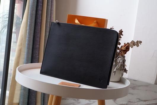 LV N41501 Louis Vuitton Pochette Joule GM Clutch Bag Damier Graphite