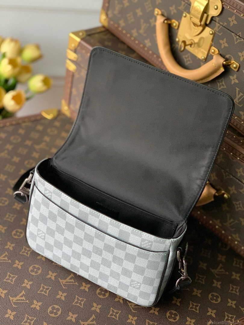 LV N50013 Louis Vuitton Studio Messenger Damier Graphite Gray N50026 Bag