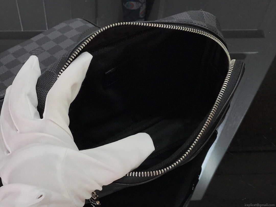 LV N50018 Louis Vuitton Scott Messenger Shoulder Bag Black
