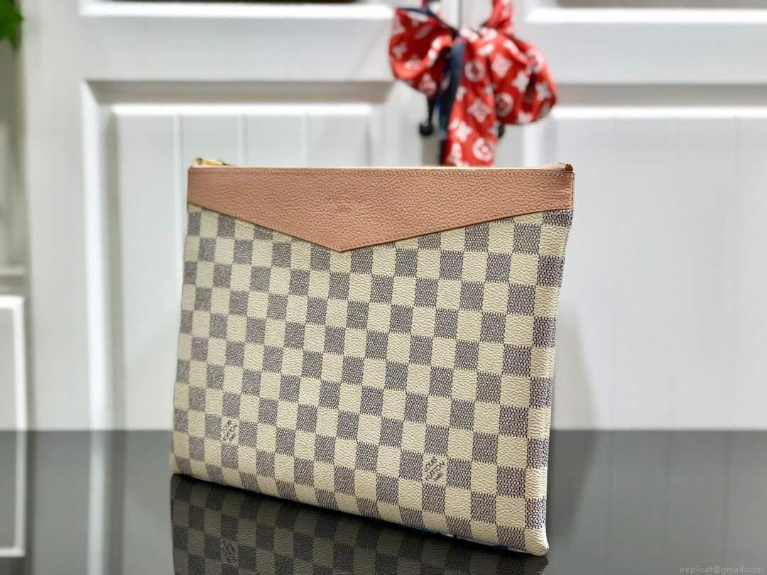 LV N60260 Louis Vuitton Daily Pouch Damier Azur Canvas N60261 Bag