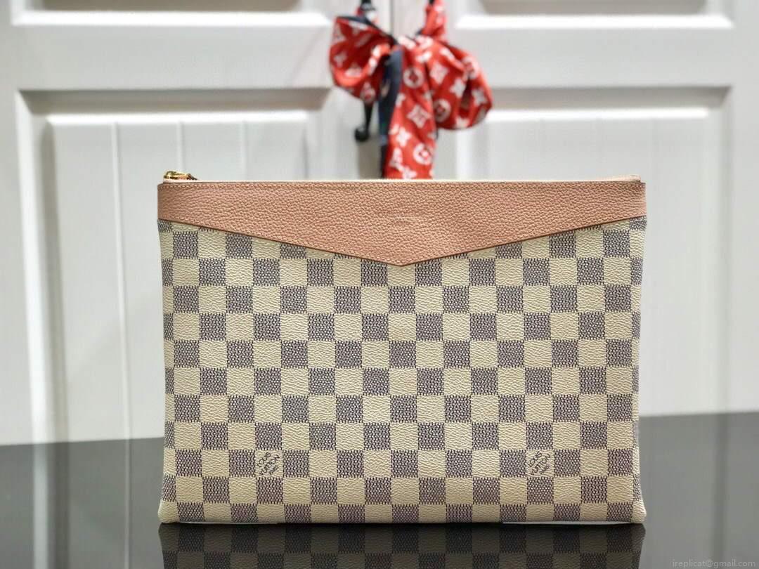 LV N60260 Louis Vuitton Daily Pouch Damier Azur Canvas N60261 Bag