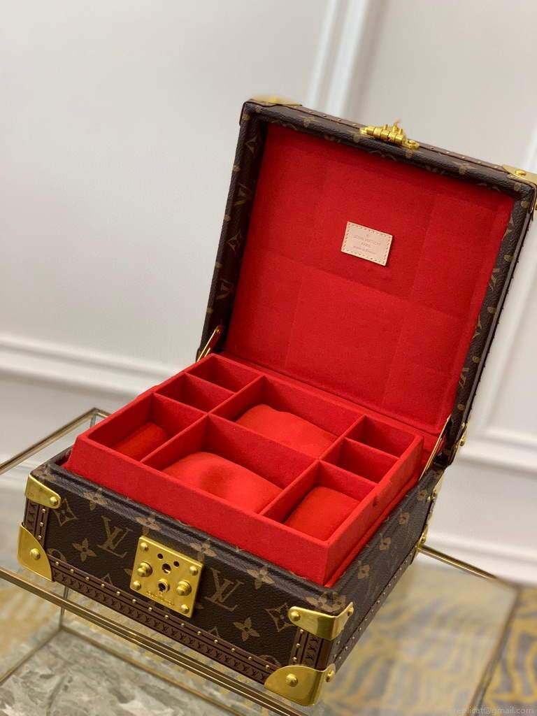 Louis Vuitton M13513 Jewelry Box Monogram LV M20040 Red
