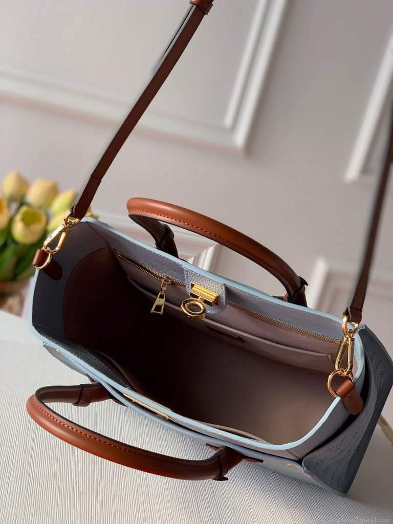 Louis Vuitton M55302 LV M53823 on my side MM M53825 High end Leathers Bag Lake Blue