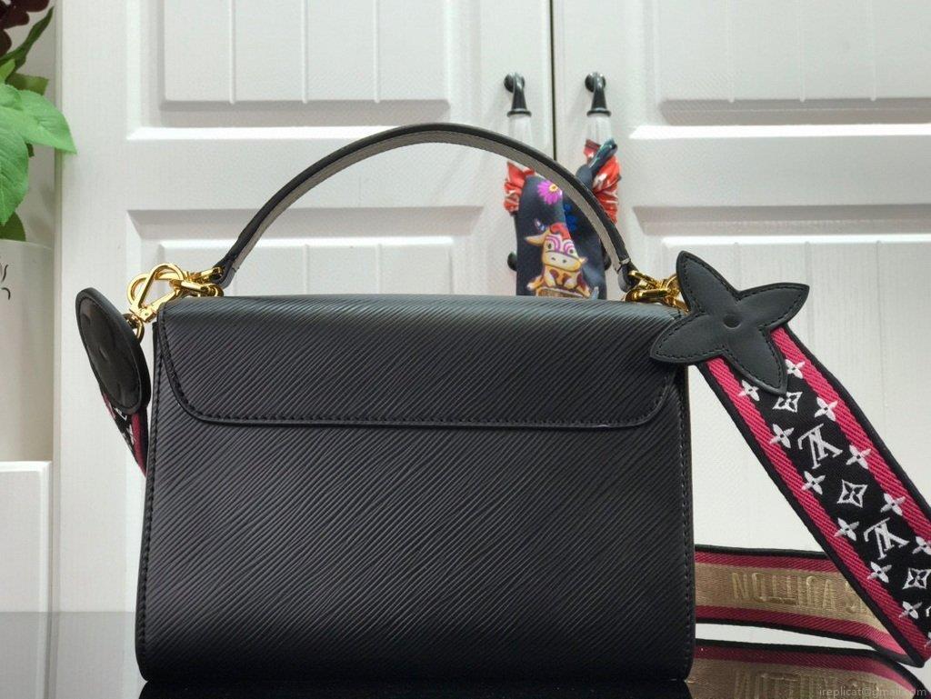 Louis Vuitton M56780 LV Crafty Twist MM Shoulder Bag M50280 Epi Black