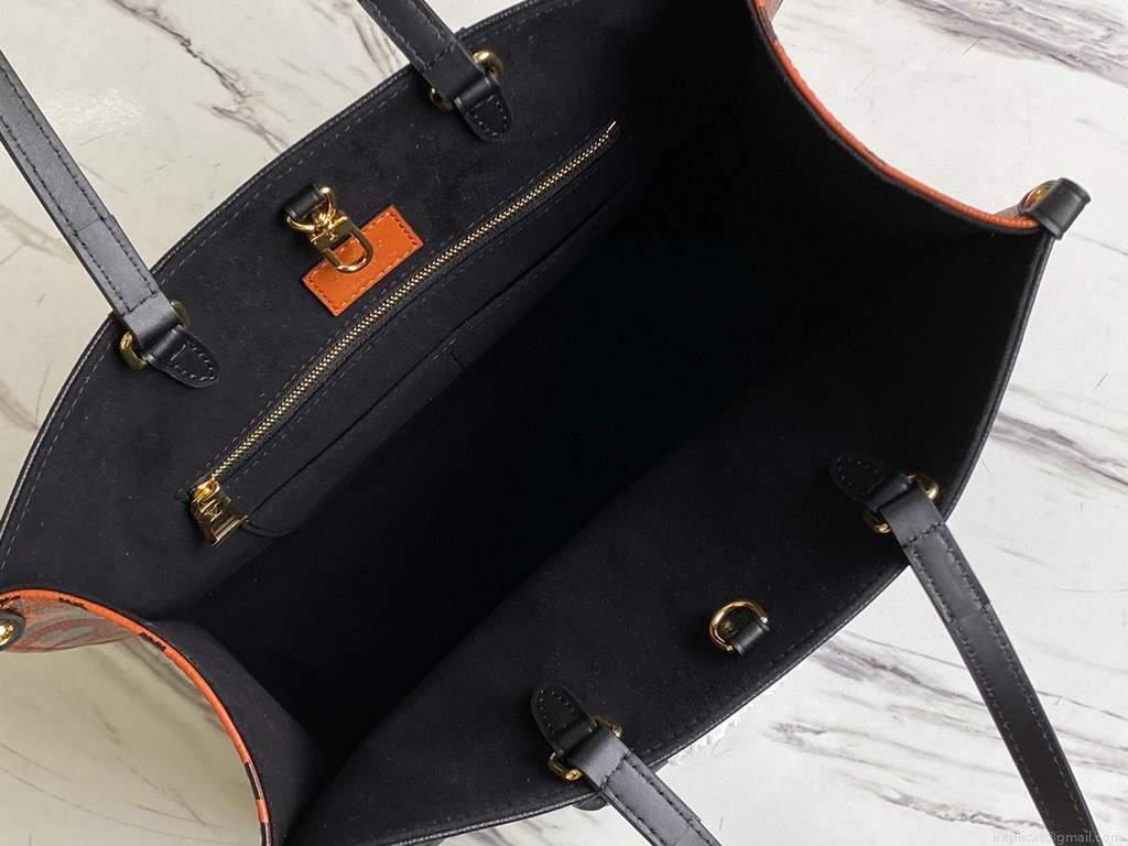 Louis Vuitton M58522 LV M58521 OnTheGo MM Monogram Empreinte Tote Bag Black