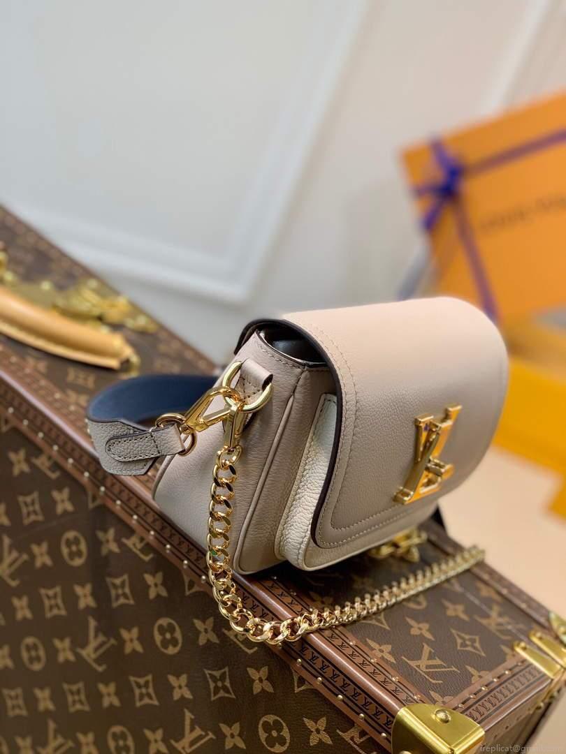LV M58554 Louis Vuitton Lockme Tender Bag M58557 M58555 Greige
