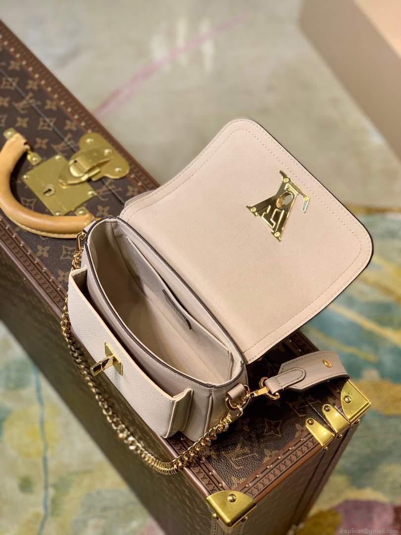 LV M58554 Louis Vuitton Lockme Tender Bag M58557 M58555 Greige