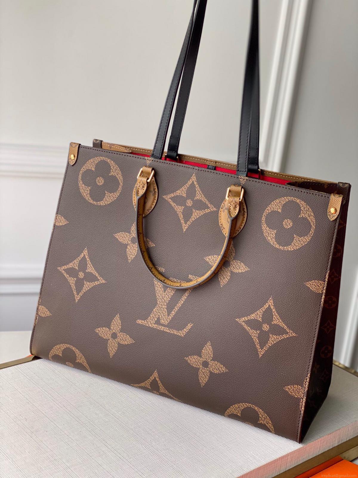 LV M45321 Louis Vuitton Onthego MM Bag M45320 Monogram and Monogram Reverse