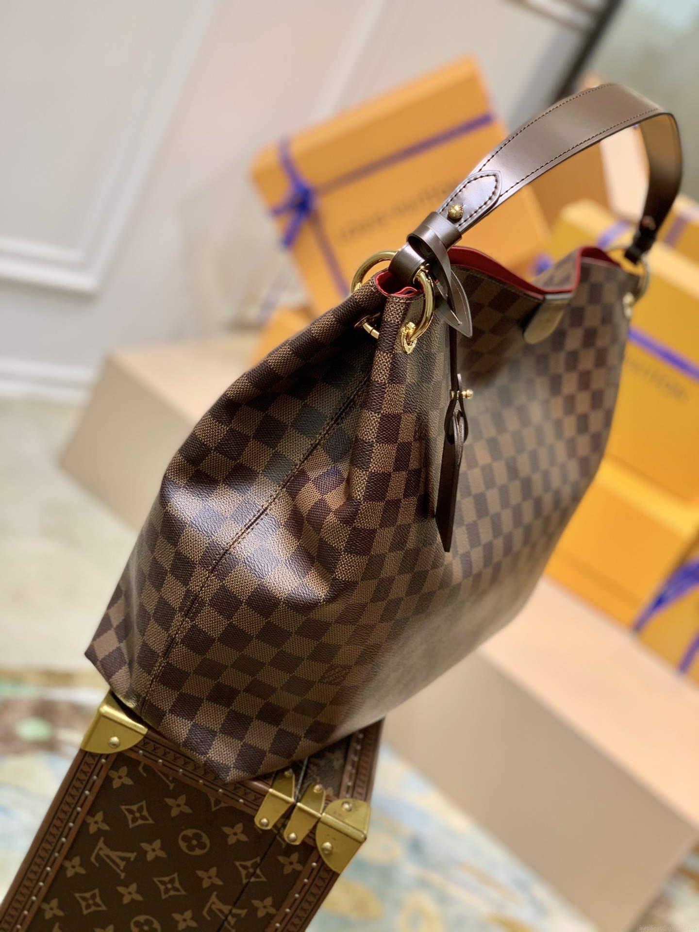 LV N44045 Louis Vuitton Graceful MM N42233 Damier Ebène