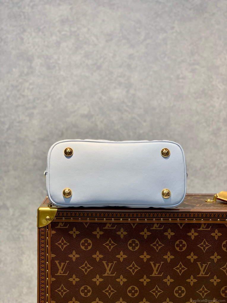 LV M59822 Louis Vuitton Alma BB Handbag Glacier Blue