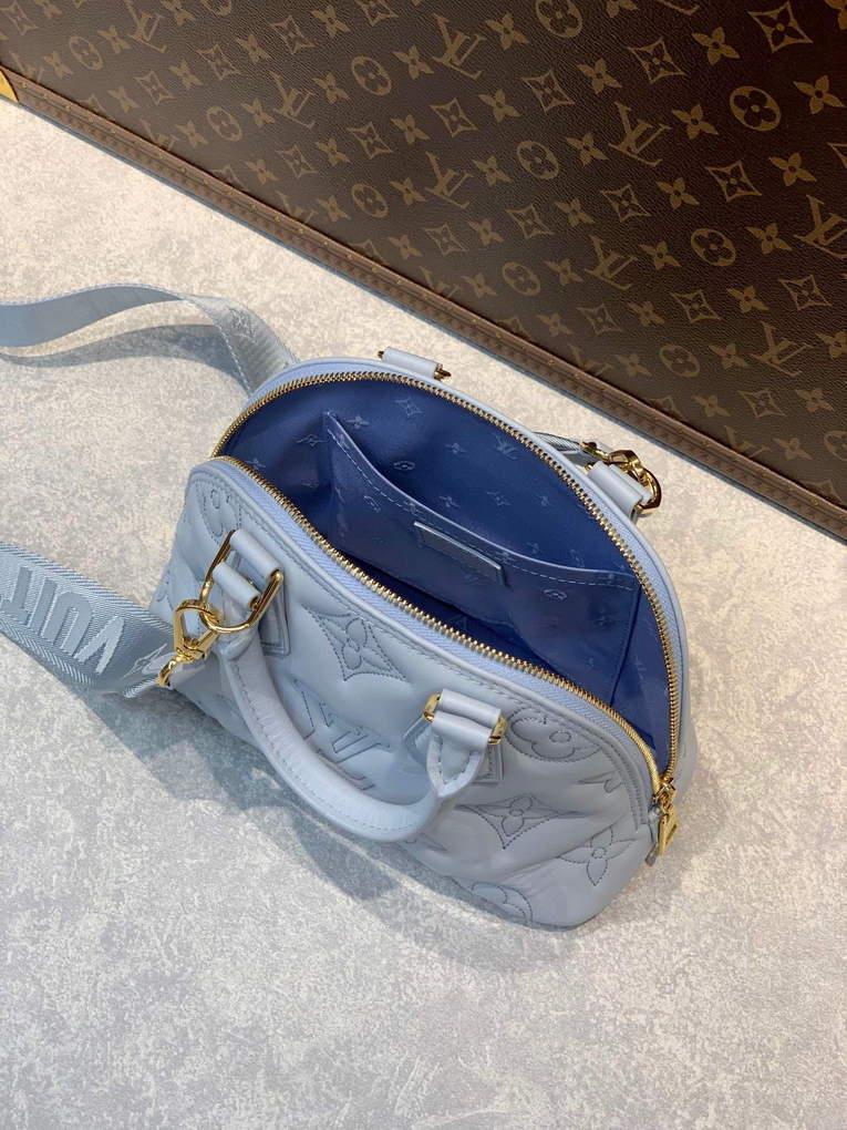 LV M59822 Louis Vuitton Alma BB Handbag Glacier Blue
