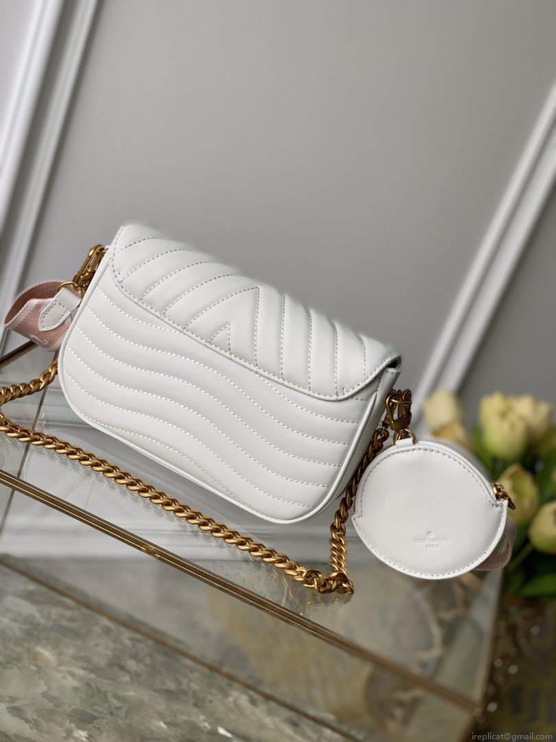 LV M56466 Louis Vuitton New Wave Multi-Pochette Leather M56461 White