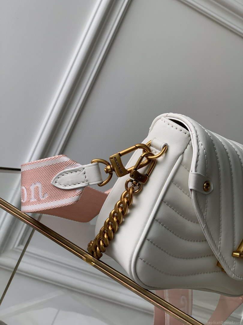LV M56466 Louis Vuitton New Wave Multi-Pochette Leather M56461 White