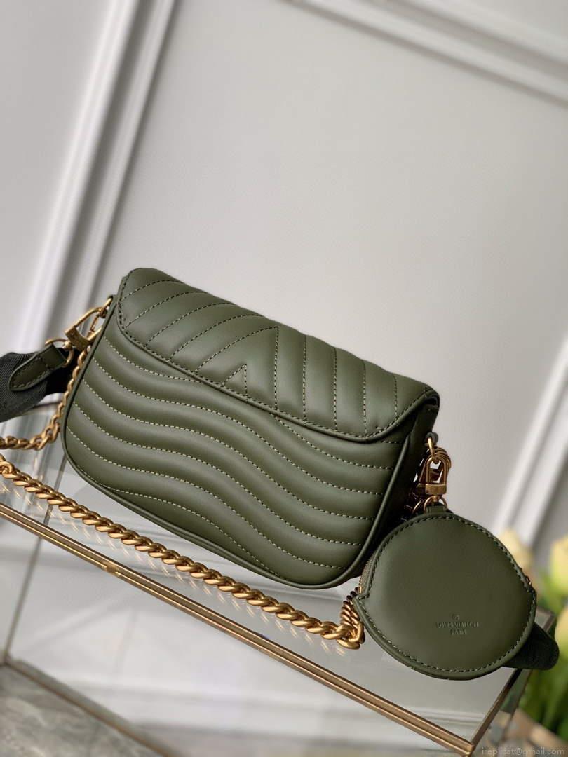LV M56471 Louis Vuitton New Wave Multi-Pochette Leather M56461 Green