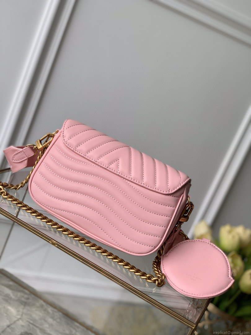LV M56468 Louis Vuitton New Wave Multi-Pochette Leather M56461 Pink