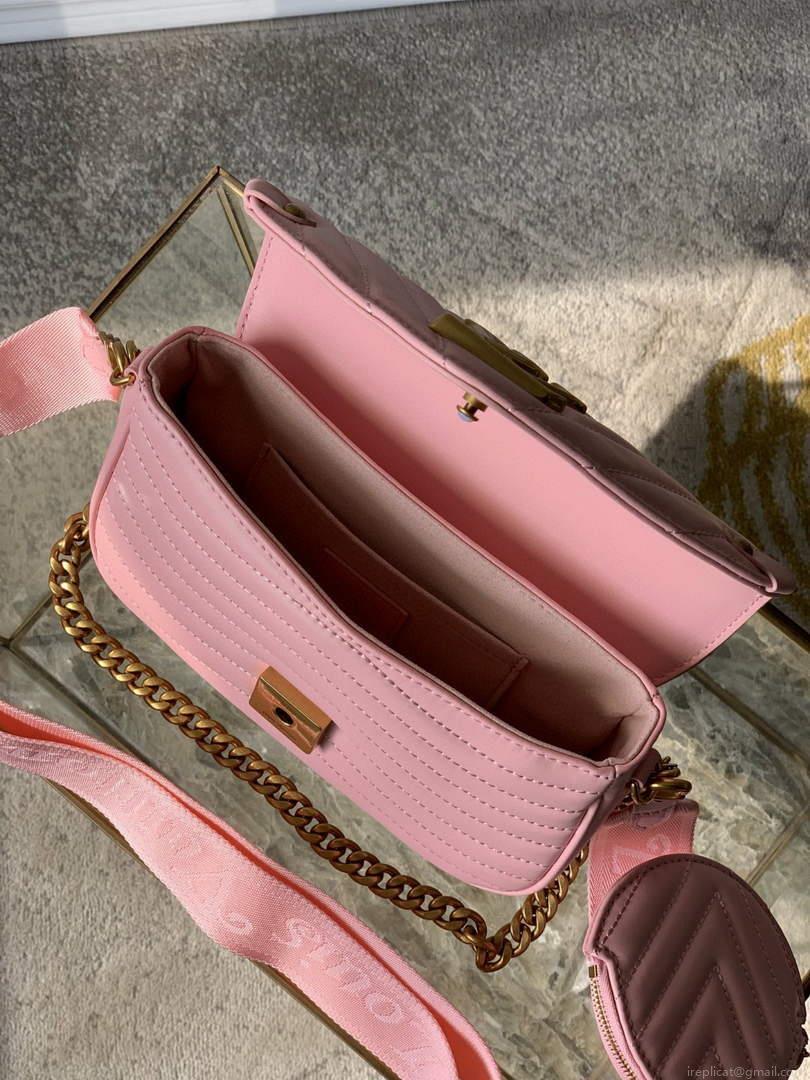 LV M56468 Louis Vuitton New Wave Multi-Pochette Leather M56461 Pink