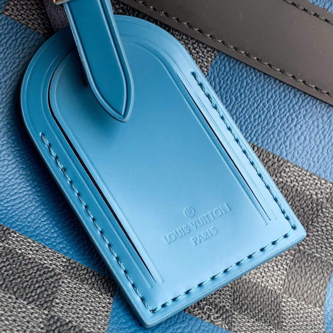 LV N40410 Louis Vuitton Keepall Bandouliere 50 Travel Bag Blue