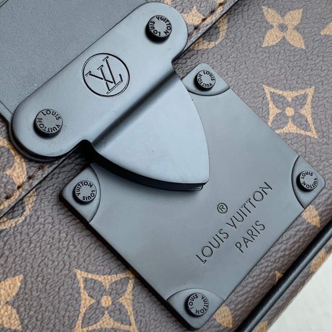LV M45807 Louis Vuitton S Lock Sling Bag Black