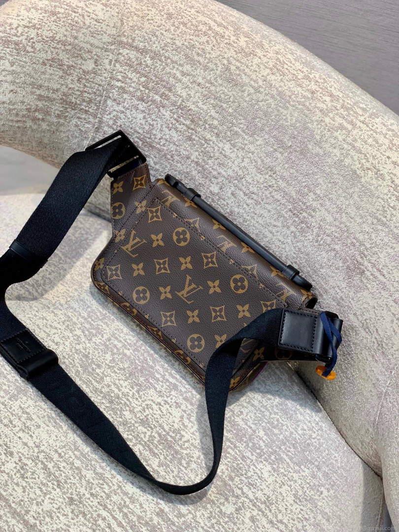 LV M45807 Louis Vuitton S Lock Sling Bag Purple