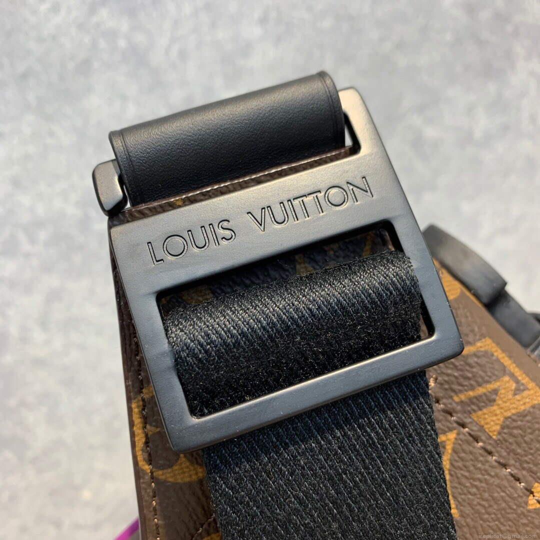 LV M45807 Louis Vuitton S Lock Sling Bag Purple