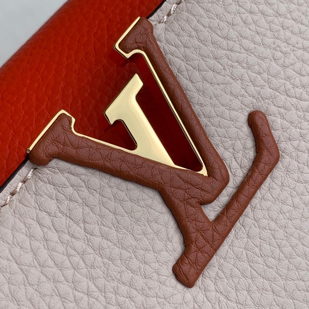LV M57904 Louis Vuitton Capucines BB Handbag Apricot and Orange