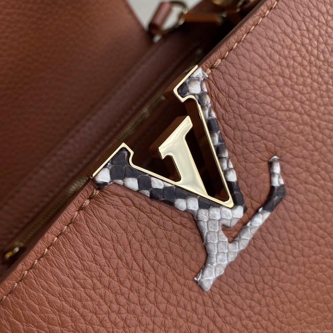 LV N97980 Louis Vuitton Capucines BB Handbag Brown