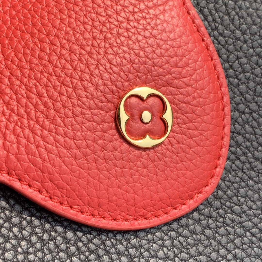 LV M57518 Louis Vuitton Capucines BB Handbag Black and Red